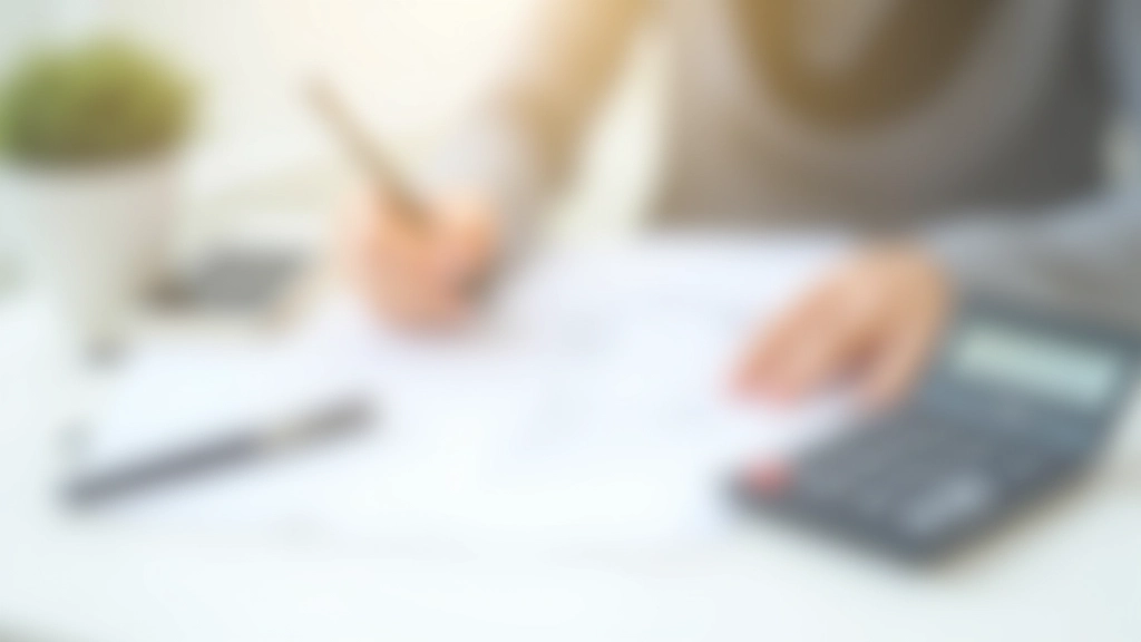 Einkaufsquittungen und Taschenrechner auf weißem Tisch mit Ausgabenformular